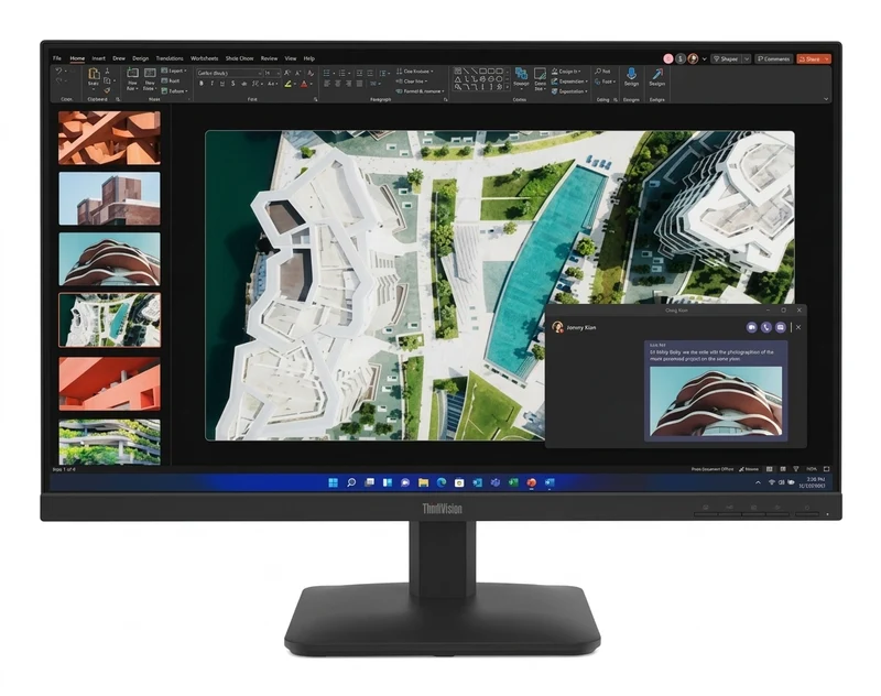 Monitor LENOVO 64BEKAR1LA LED IPS 27", Full HD (1920 x 1080), G-Sync, FreeSync, 100 Hz, DisplayPort, HDMI, USB-C, Negro