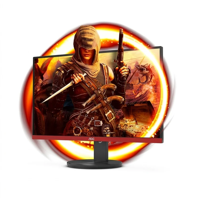 Monitor AOC G2490VX LED VA 23.8", Full HD (1920 x 1080), G-Sync, FreeSync, 144 Hz, DisplayPort, HDMI, DVI, Negro