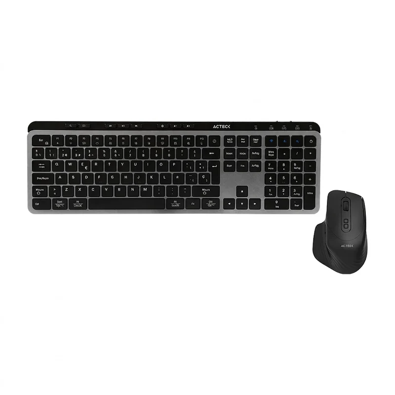 Kit Teclado y Mouse ACTECK MK755 Inalámbrico, Negro