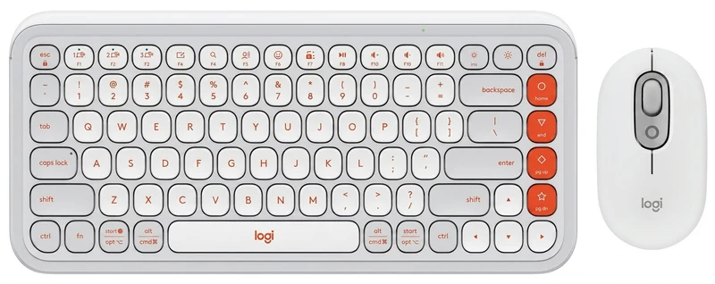Kit Teclado y Mouse LOGITECH POP, Gris