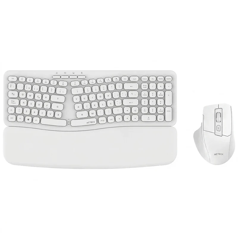 Kit Teclado y Mouse ACTECK MK650 Inalámbrico, Blanco
