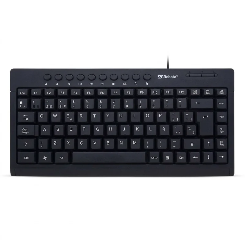 Teclado BROBOTIX 963067, USB, Negro