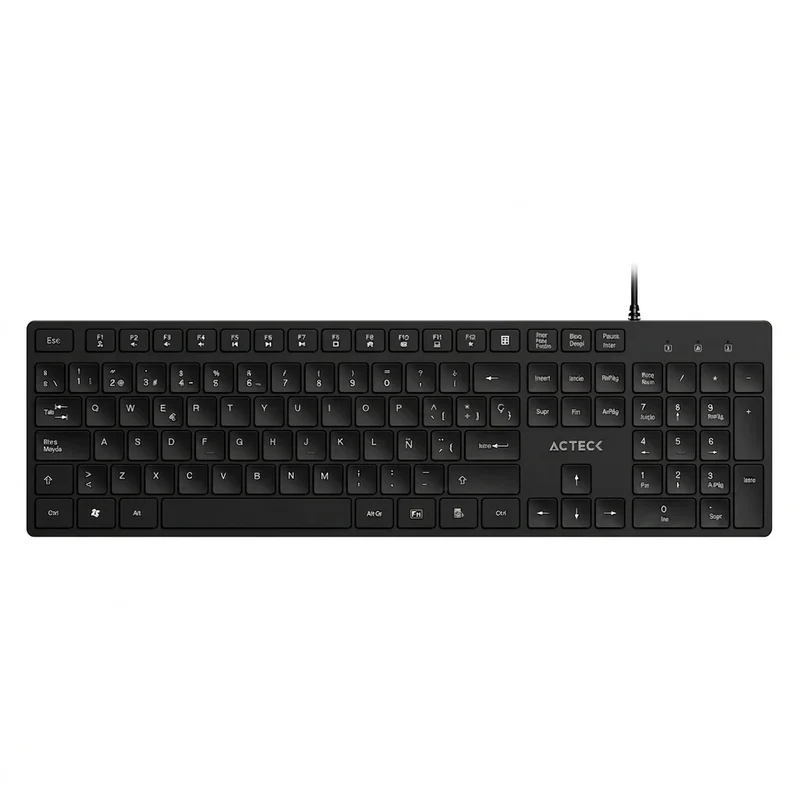 Teclado ACTECK VANTAGE AERO TA545 VA, Negro