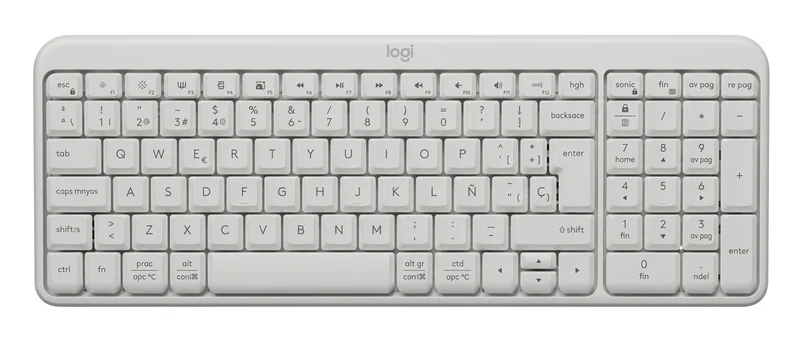 Teclado LOGITECH K250 LED, Blanco