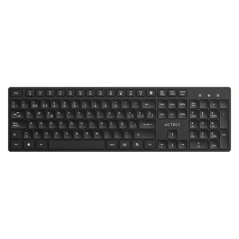 Teclado ACTECK VANTAGE AERO TI555 VA, Negro