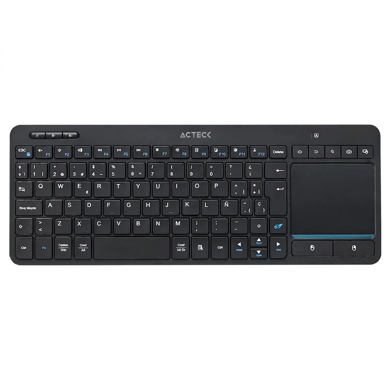 Teclado ACTECK TI707 Inalámbrico, 2.4 MHz/Bluetooth, Negro