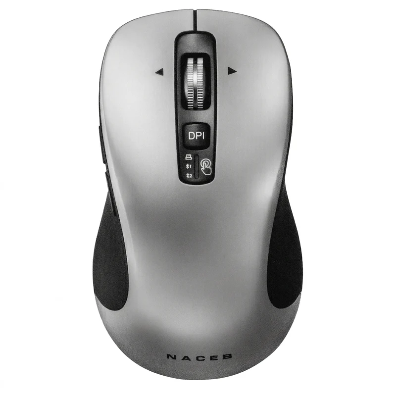 Mouse Naceb Technology NA-0132G, Plata