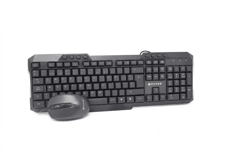 Kit Teclado y Mouse Naceb Technology NA-618N, Negro