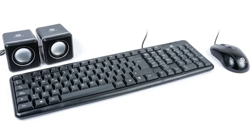 Kit Teclado y Mouse Naceb Technology NA-228N, Negro
