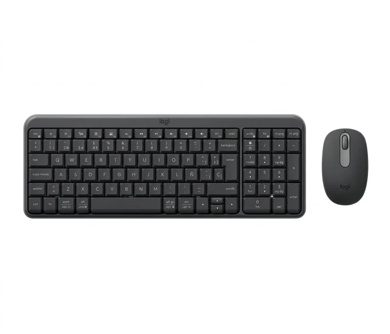 Kit Teclado y Mouse LOGITECH MK250 920-013513 LED, Negro