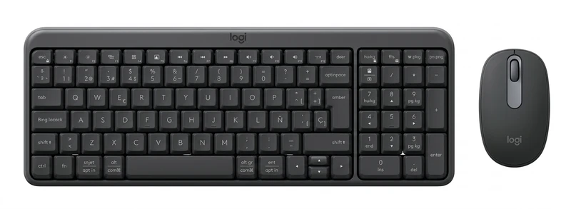 Kit Teclado y Mouse LOGITECH MK250 LED, Blanco