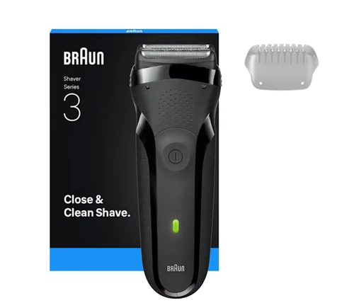 Afeitadora - Braun Serie 3 300S, 2 Láminas Flex De Afeitado