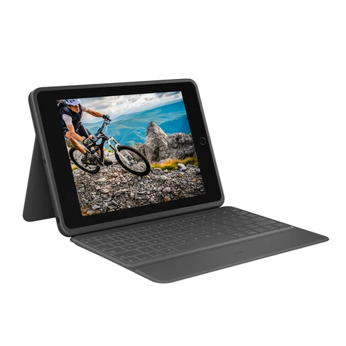 Logitech Rugged Folio Teclado Para Español Grafito USB Tipo C