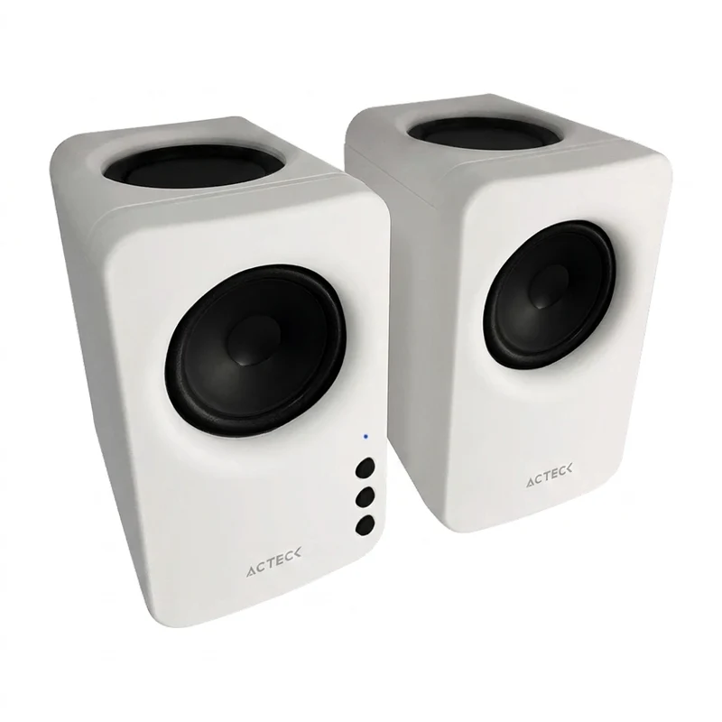 Bocinas ACTECK BS475, Bluetooth/Auxiliar, Blanco