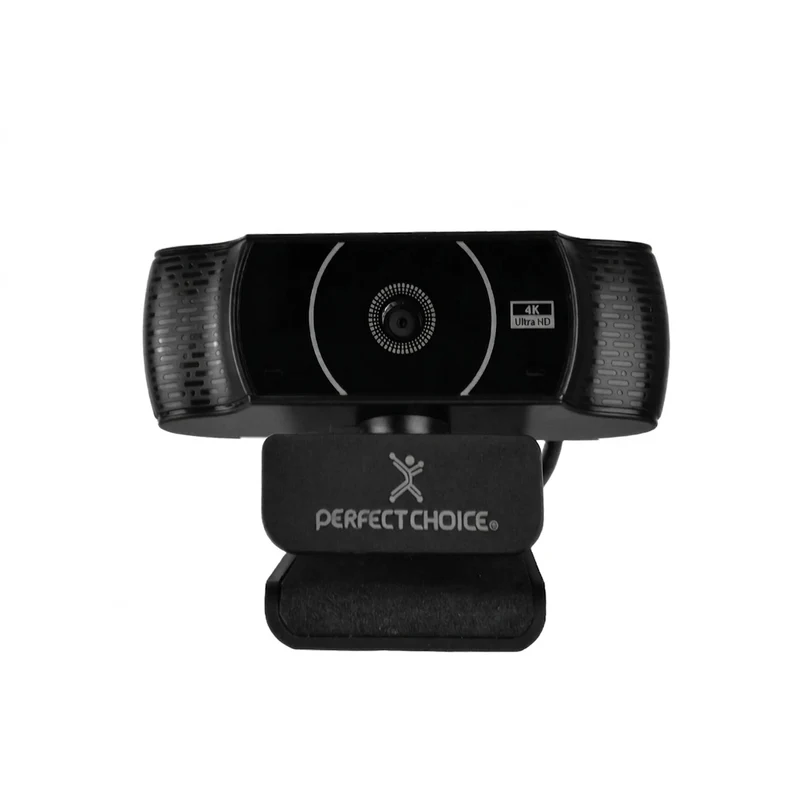 Webcam PERFECT CHOICE PC-320524, 4K 8MP, USB, Negro