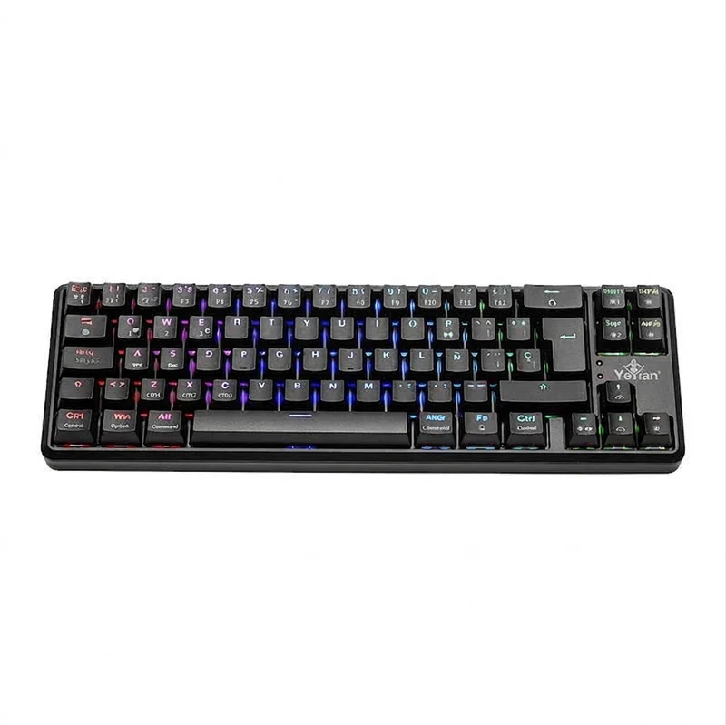 Teclado Gamer Yeyian YTM-28209R LED, Negro