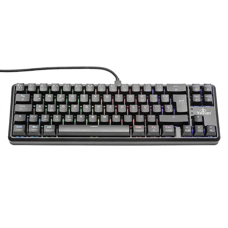 Teclado Gamer Yeyian YTM-28210B LED, USB, RGB