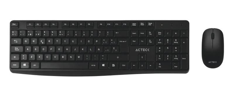 Kit Acteck Creator Mk440 / Teclado Y Mouse / Inalambrico / Receptor Usb / 105 Teclas / Optico / 1000 Dpi / Negro / Ac-931755