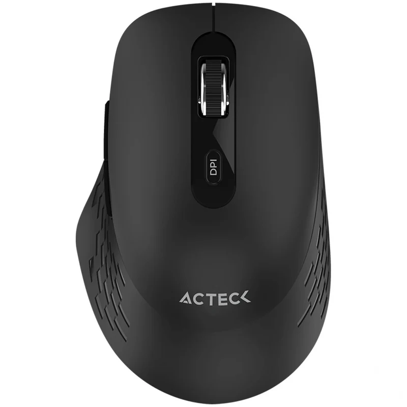 Mouse Acteck Optimize Flow MI480, Inalámbrico, Óptico, 1.600DPI, RF Inalámbrico, Negro