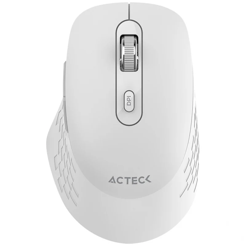 Mouse Acteck Optimize Trip Mi480 / Inalambrico / Receptor Usb / Laser / Click Silencioso / 1600 Dpi / Blanco / Ac-934886