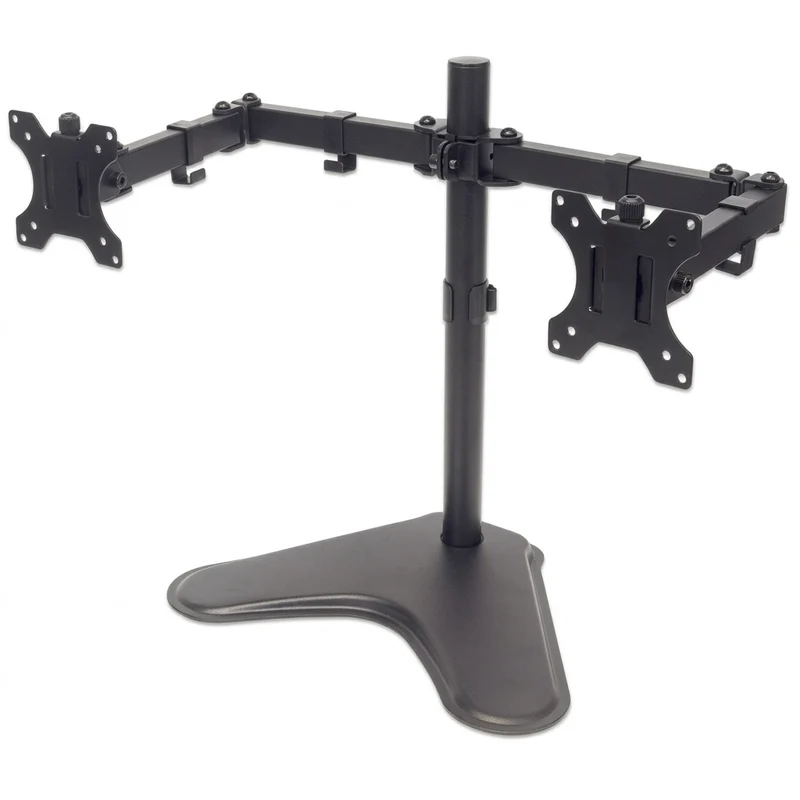 Soporte para Monitor MANHATTAN Movimiento con brazos de doble articulación 13", 100 x 100, Negro