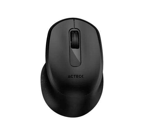 Mouse Acteck Optimize Ergo Mi470 / Inalambrico / Receptor Usb / Optico / 1600 Dpi Ajustable / 2 Botones Scroll / Ergonomico / Click Silencioso / Win Mac / Negro / Ac-934145