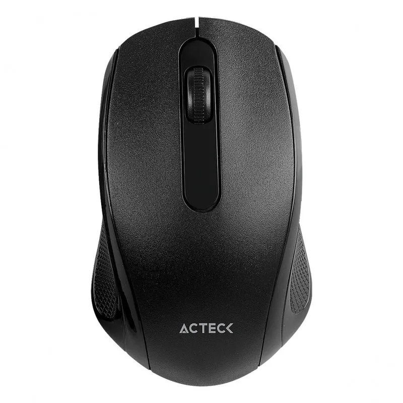 Mouse Acteck Optimize Mi240 / Inalambrico / Receptor Usb / Optico / 1600 Dpi Ajustable / Negro / Ac-928885