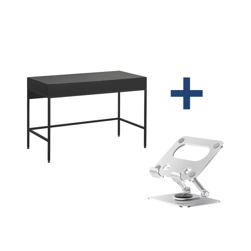 Combo Escritorio con Cajones Metálico + Soporte para Tablet Metálico D68