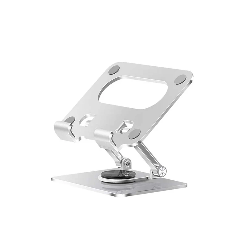 Base Soporte Mini Para Tablet Metálico Plateado
