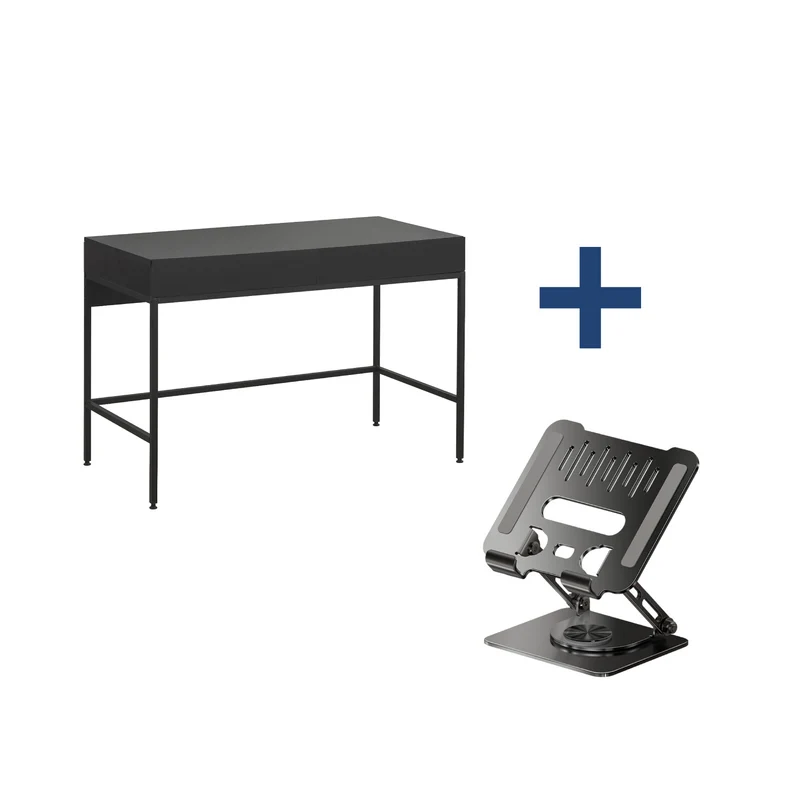 Combo Escritorio con Cajones Metálico + Soporte para Tablet Metálico L35