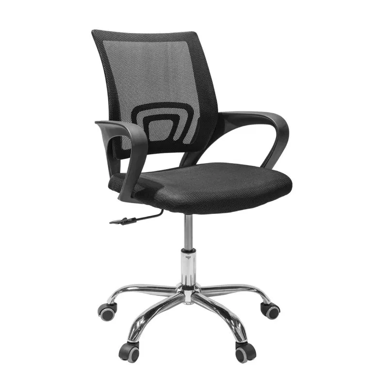 Silla de Oficina Operativa Mesh con Base Cromada