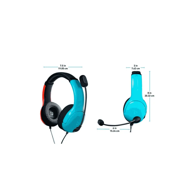 Auriculares Wired Stereo LVL40 Azul/Rojo - Switch