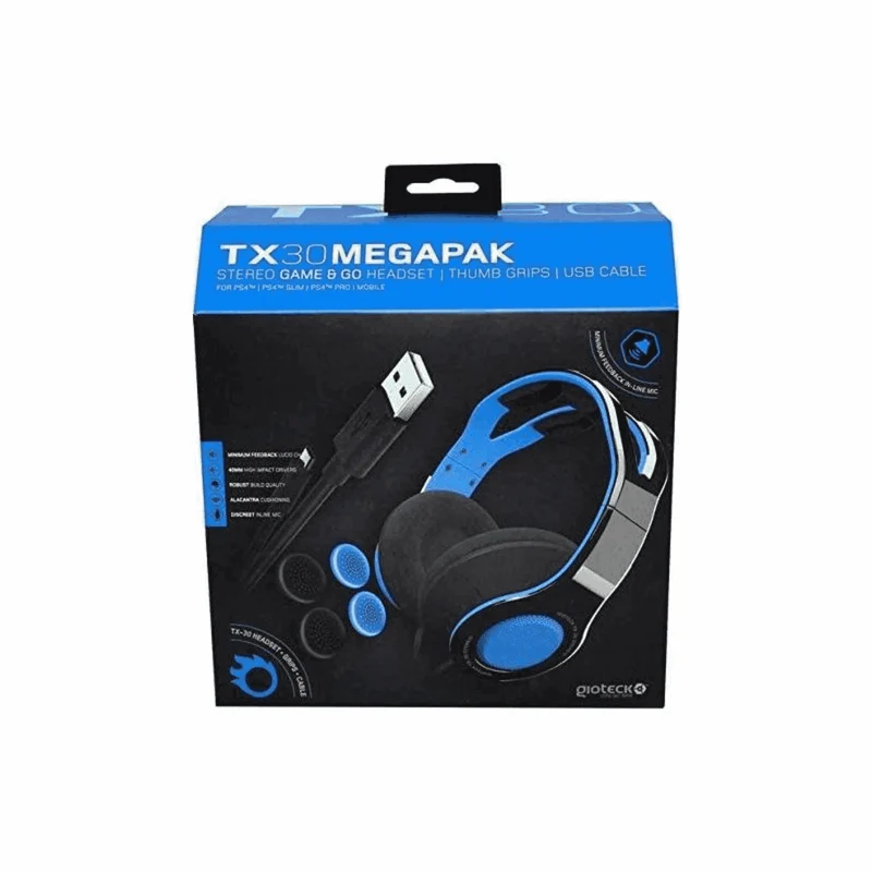 Auricular Gioteck TX30 Azul y Negro Wired