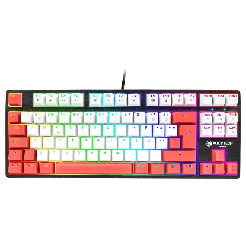 Teclado Gamer Njoytech Mecánico con Retroiluminación RGB