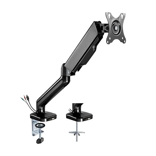 Soporte Brazo Monitor Flexigas con USB hasta 27"