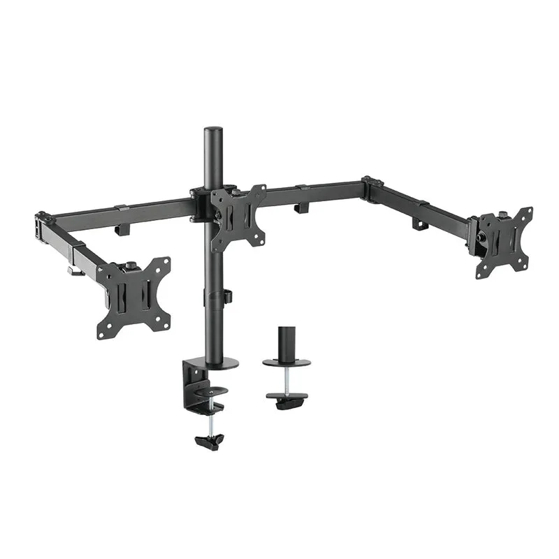 Soporte Brazo Monitor Triple hasta 27"