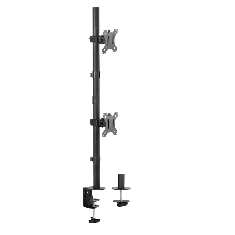 Soporte Brazo Monitor Doble Vertical hasta 32"