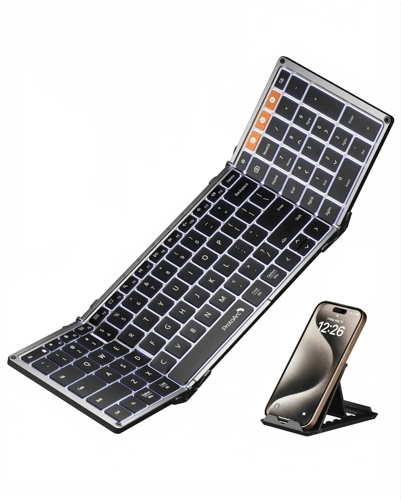 XK01 Plus Backlit Foldable Keyboard