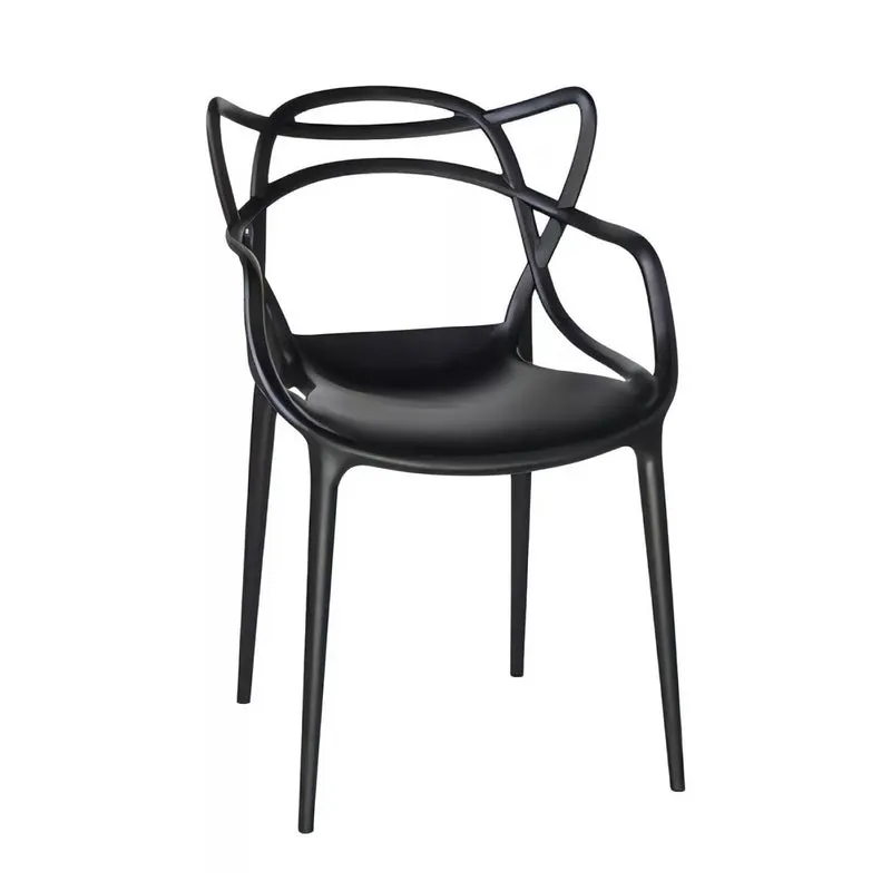 Silla Plástica Sidney Negra
